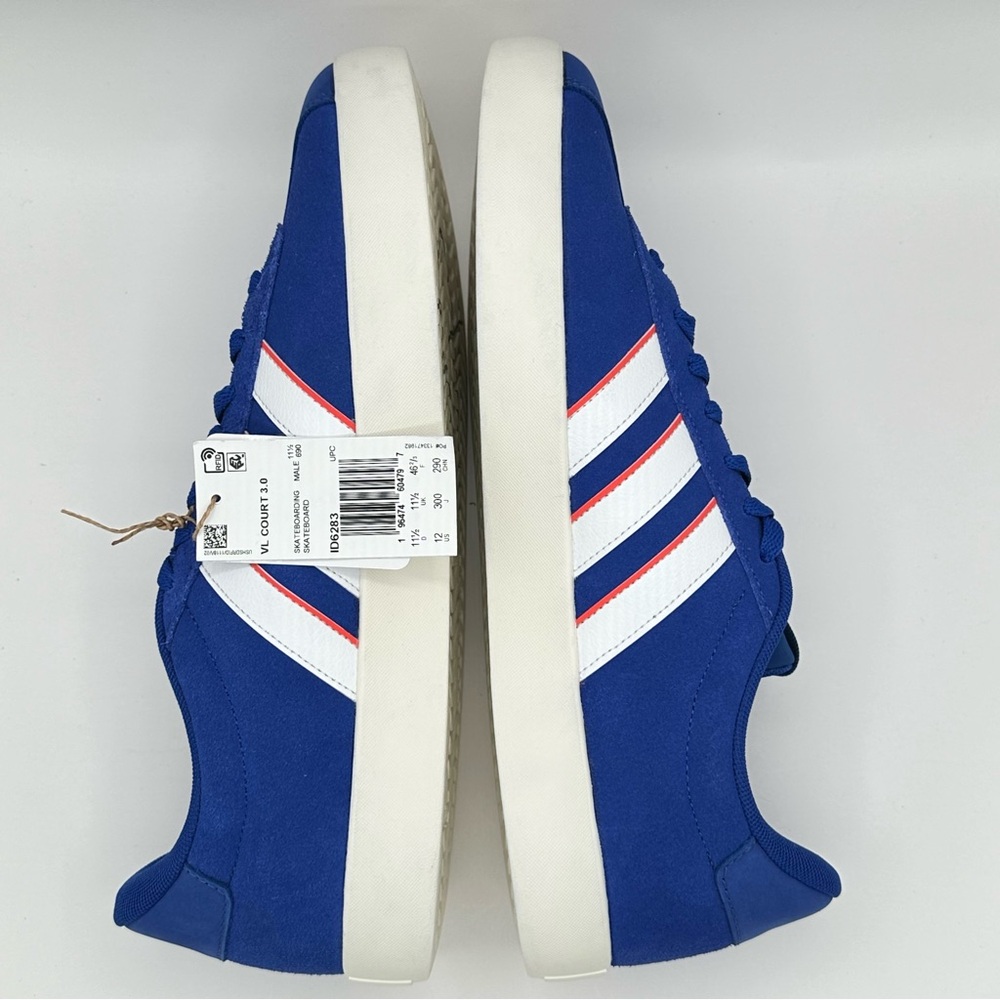 Men’s Adidas Neo VL Court 3.0 Skateboarding Shoes Size 12 Bright Blue ID6283 - Picture 6 of 9
